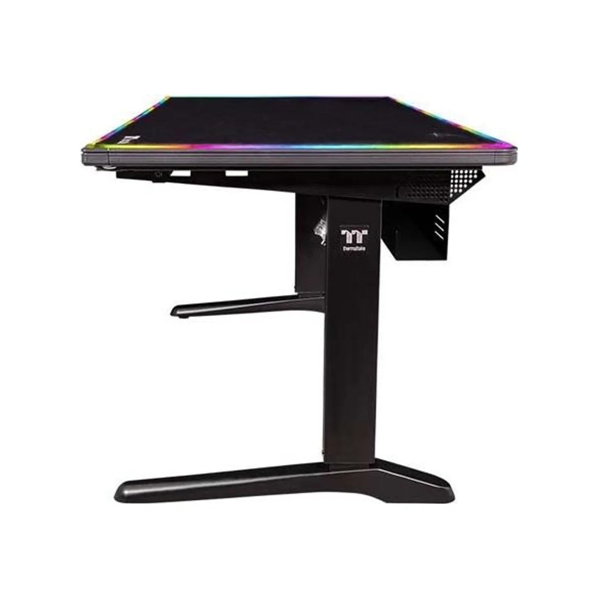 Thermaltake Level 20 RGB Battlestation Gaming Desk | Black - Electric Height-Adjustable, 16.8M Colors RGB, Full Mousepad - GGD-LBS-BKEIRX-01 view 3