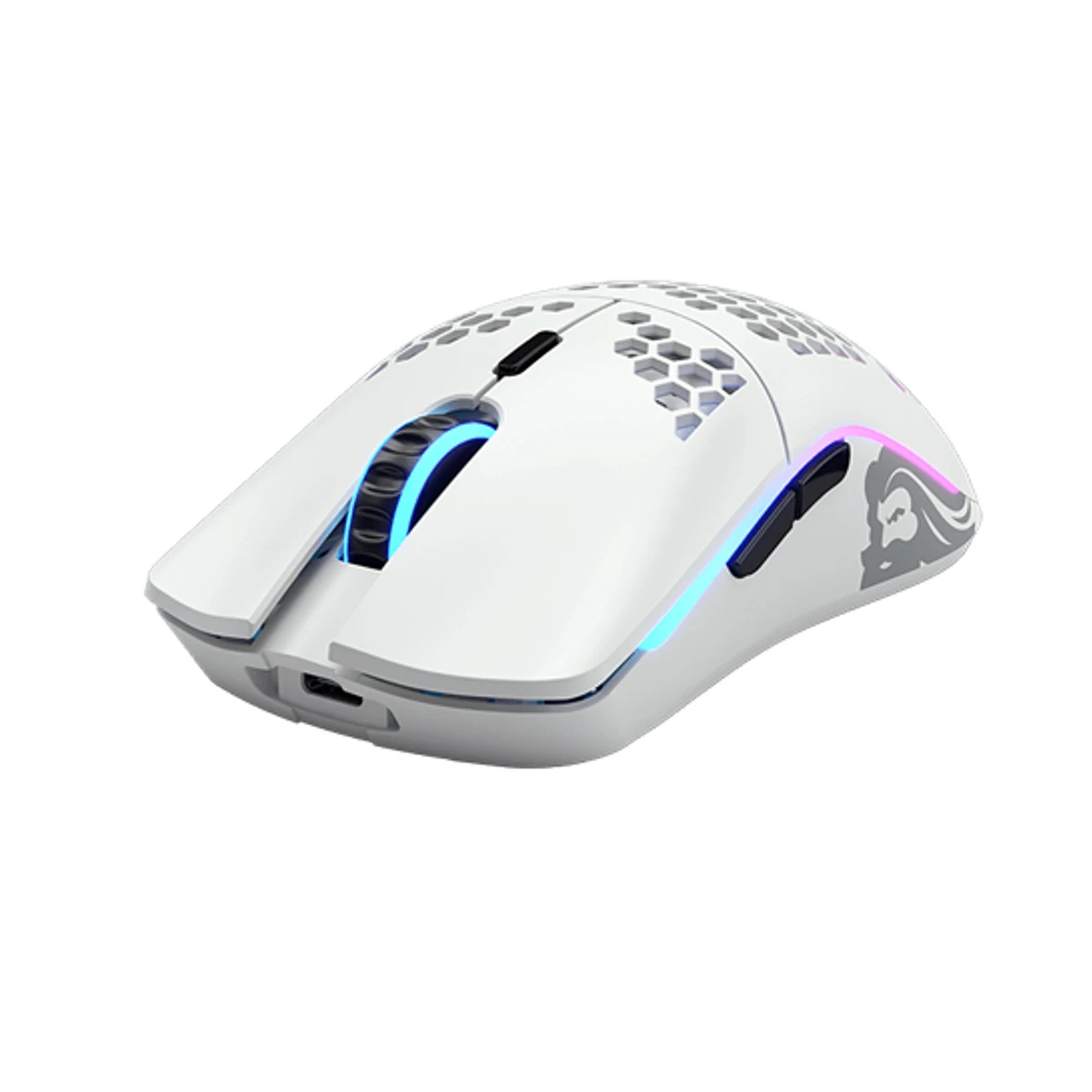 GLORIOUS Model O Wireless Gaming Mouse - Matte White (BAMF Sensor, No-Lag Wireless, 69g Lightweight) - GLO-MS-OWMW