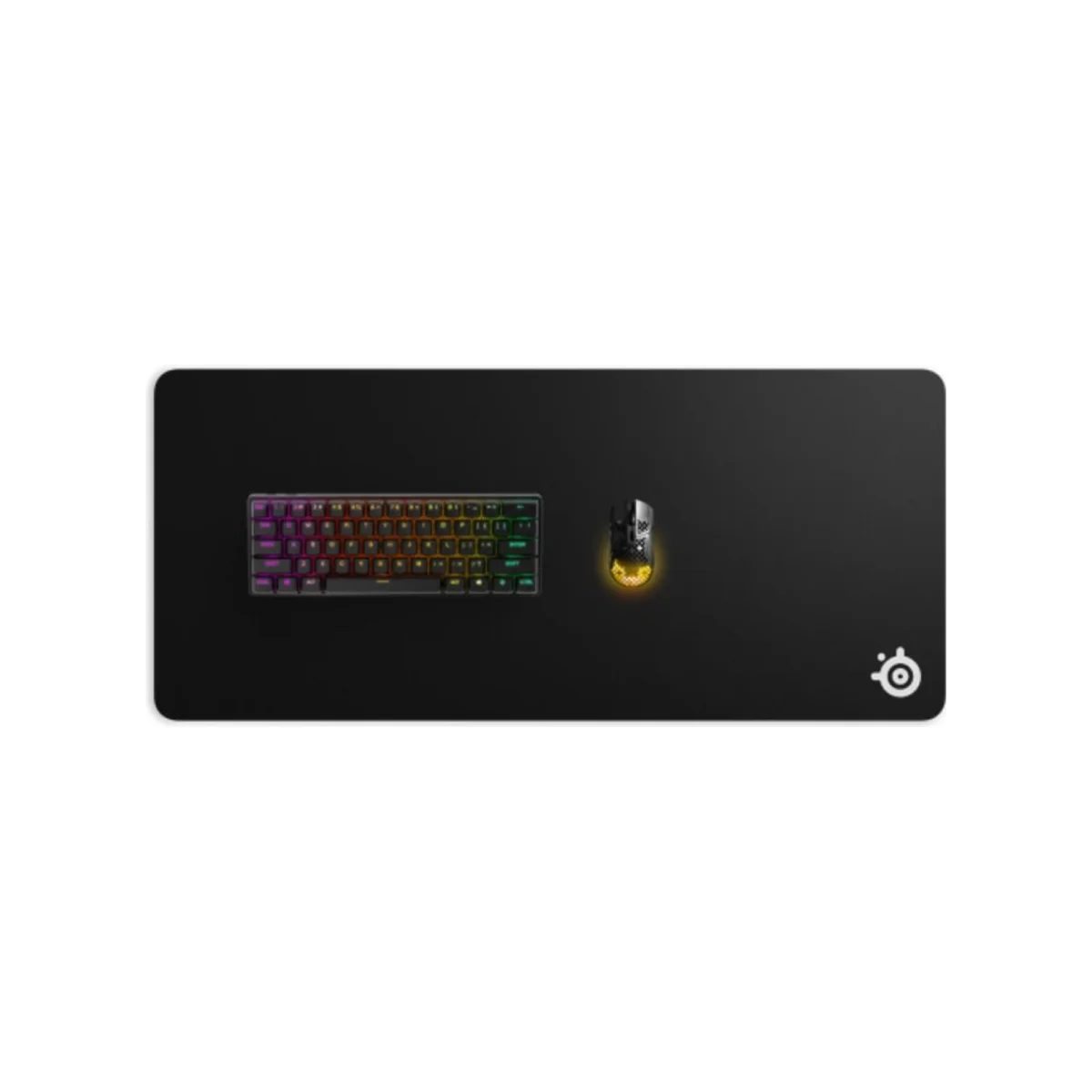 SteelSeries QcK XXL Low Profile Cloth Mousepad - Black (900x400mm, Low Profile, Cloth Surface) - 63429