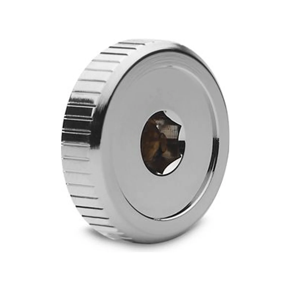 EKWB EK-Quantum Torque Plug w/Badge - Nickel (G 1/4" Thread, 4.5mm Thread Length, 23mm Diameter) - 3831109826270 view 2