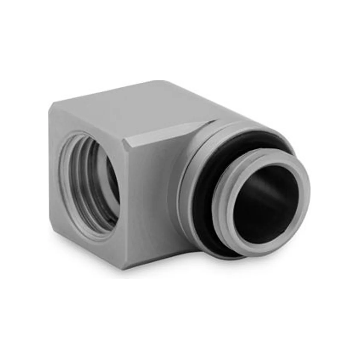 EKWB EK-Quantum Torque Micro Rotary 90° - Satin Titanium Fitting - 3831109849699 view 3