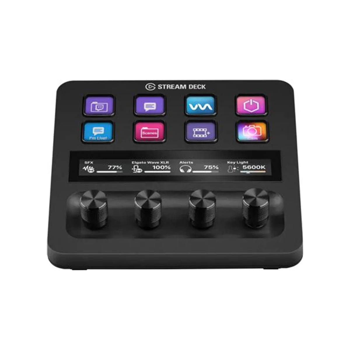 Elgato Stream Deck+ with Dial Up Control | 10 LCD Keys, 4 Dials - 10GBD9901 view 2