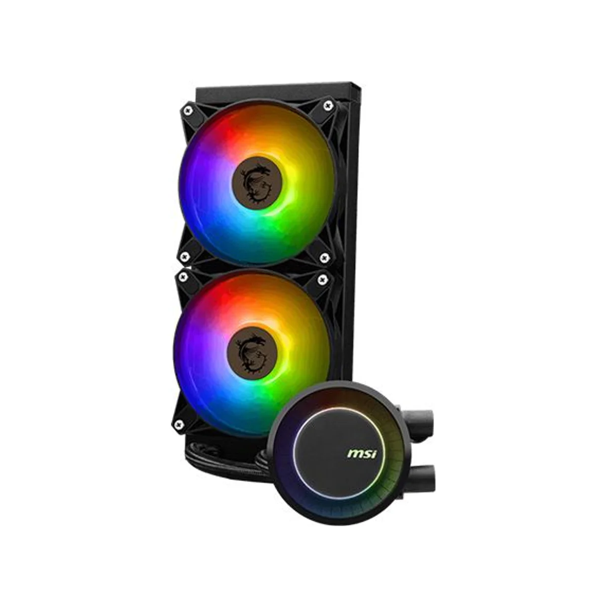 MSI MAG CORELIQUID E240 CPU Liquid Cooler - Black (240mm Radiator, ARGB Fans, FDB Bearing) - 306-7ZW5E17-C24 view 4