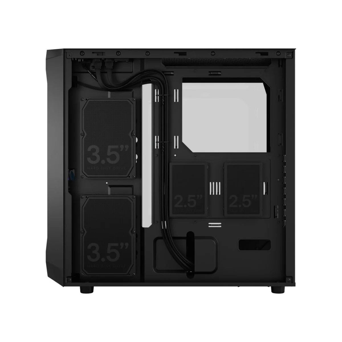 Fractal Focus 2 Clear Tint Tempered Glass RGB ATX Gaming Case - Black - FD-C-FOC2A-03 view 5