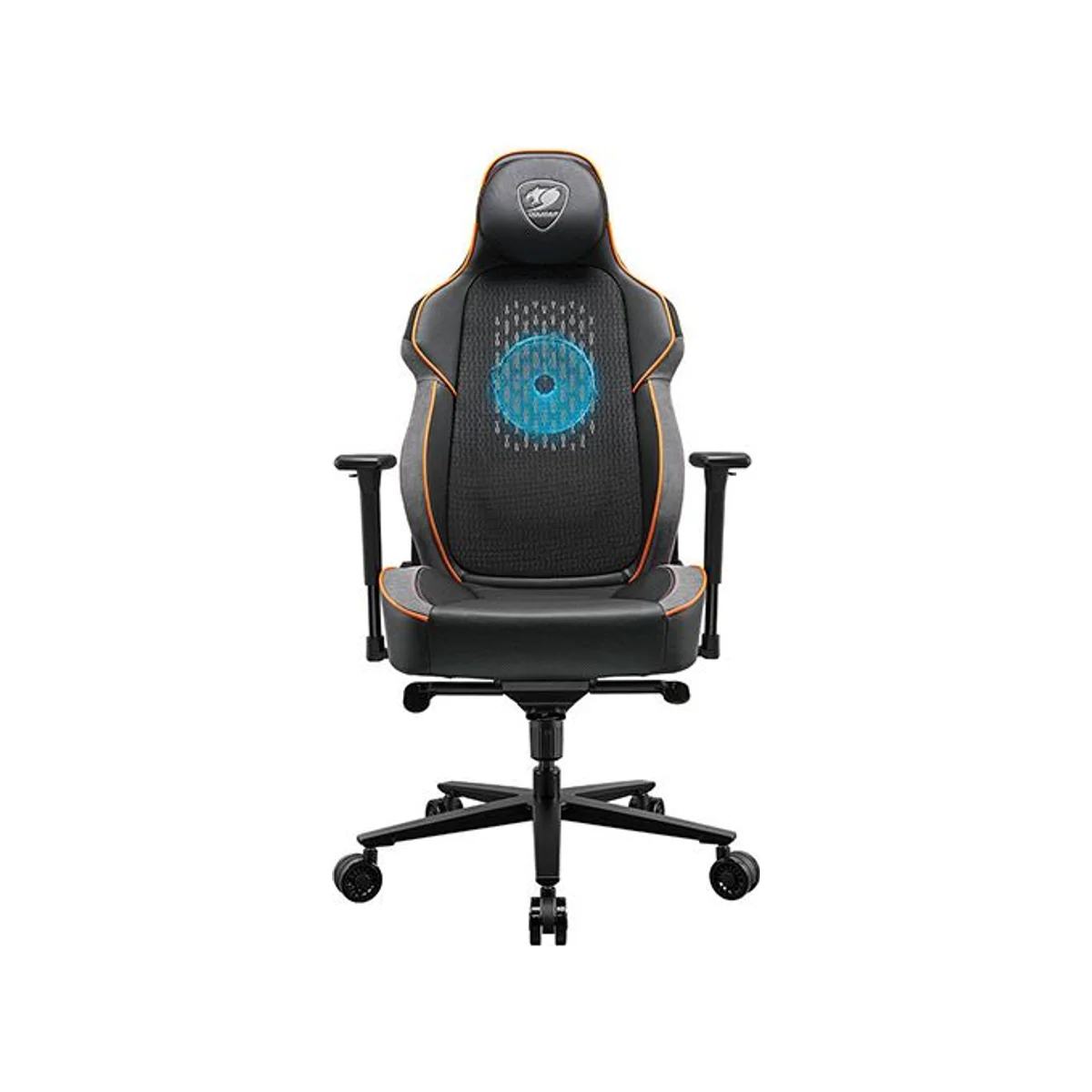 COUGAR NxSys Aero Gaming Chair - Black/Orange (Integrated RGB Fan, Breathable Mesh, Lumbar Support) - 3MARP0RB.0001 view 2