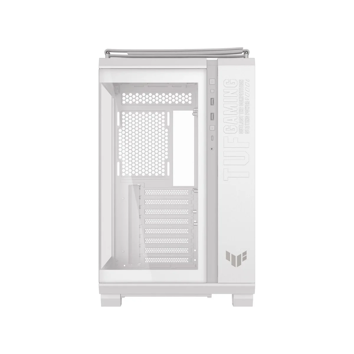 Asus TUF Gaming GT502 Horizon Tempered Glass Dual-chamber ATX Gaming Case - White - 90DC0093-B19010