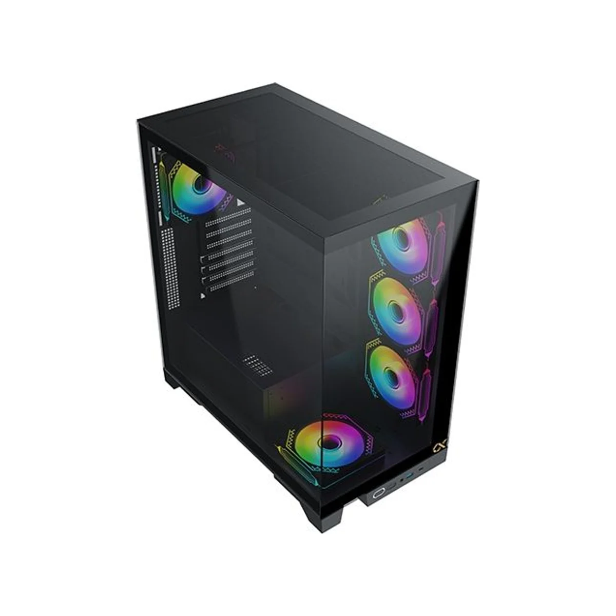 Xigmatek Endorphin Ultra Tempered Glass RGB Mid-Tower Gaming Case - Black - EN41327 view 2