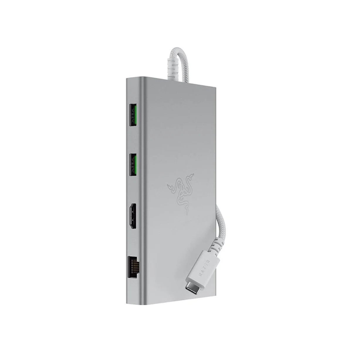 Razer 11-Port USB-C Mercury Docking Station (4K 60Hz, 85W PD, Gigabit Ethernet) - White - RC21-02250200-R3M1
