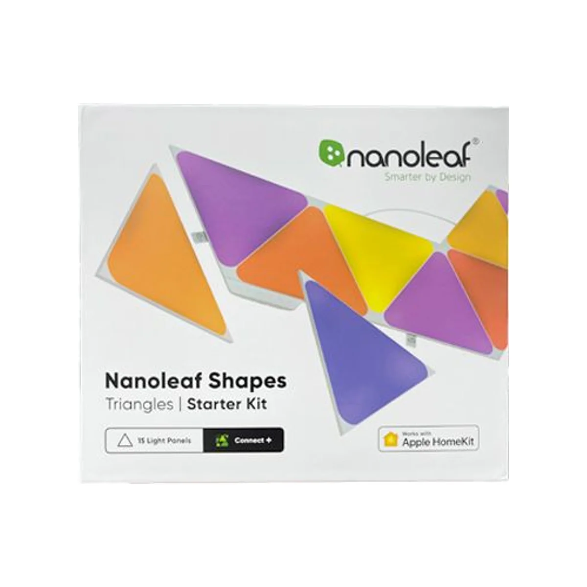 Nanoleaf Shapes Hexagons Starter Kit Smart WiFi LED Panel System (Music Visualizer, Touch Control) - 15 Panels - NL42-6002HX-15PK