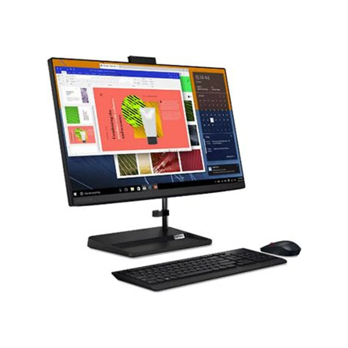 LENOVO IdeaCentre AIO 3 Desktop (Black, 23.8" FHD, i3-1115G4, 4GB RAM, 1TB HDD) - F0G00181AX view 3