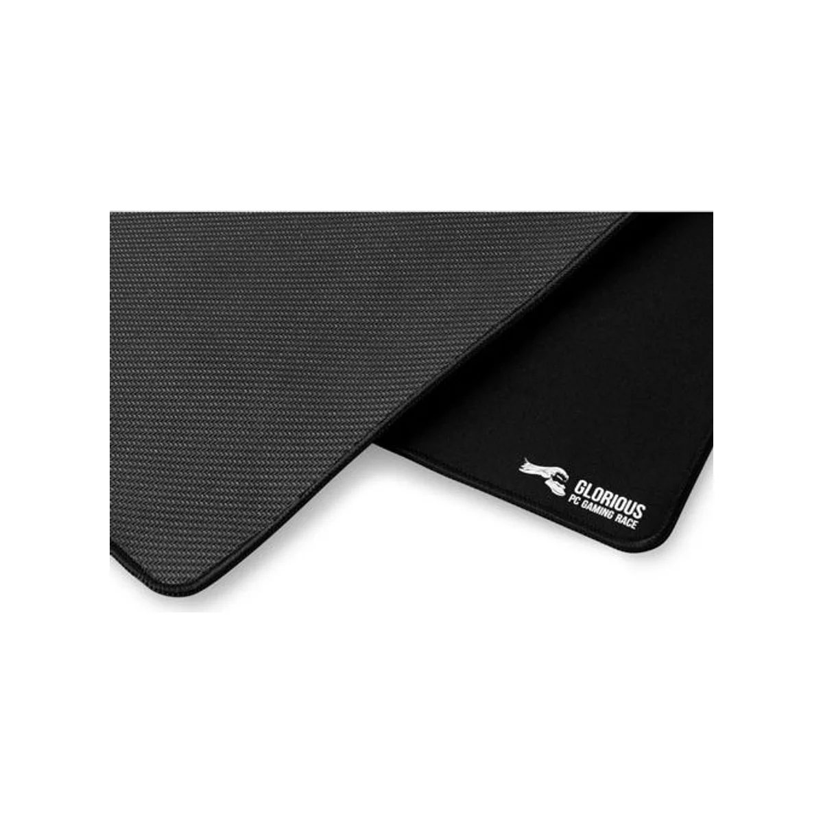 GLORIOUS Large Gaming Mouse Mat (Black, 11"x13", 2mm Thick, Stitched Edges) - G-L view 3