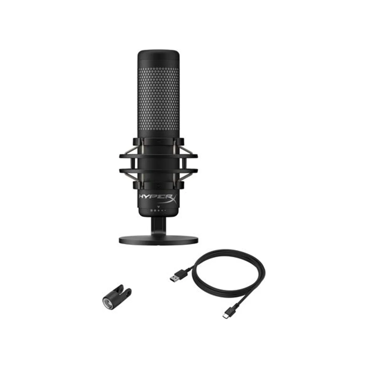 HyperX QuadCast S RGB USB Condenser Microphone (Stereo, Omnidirectional, Cardioid, Bidirectional, 20Hz-20kHz) - HMIQ1S-XX-RG/G view 5
