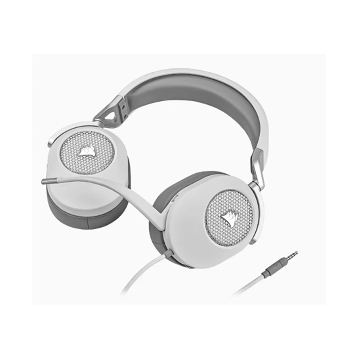 Corsair HS65 SURROUND Wired Gaming Headset - White | CA-9011271-NA view 2