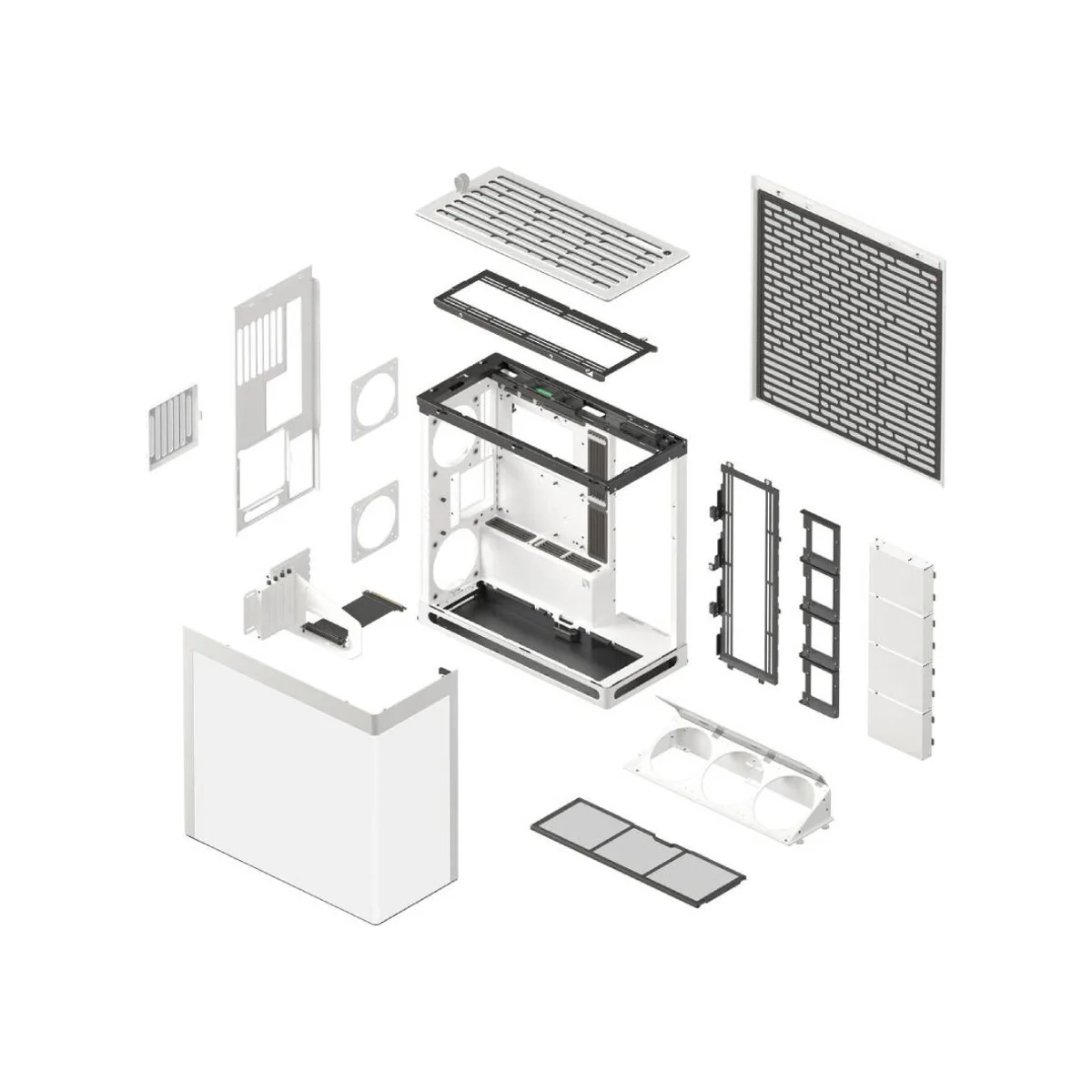HAVN HS 420 VGPU Airflow Dual-chamber Mid-Tower Gaming Case - White - HVN-CA-HS420-07 view 5