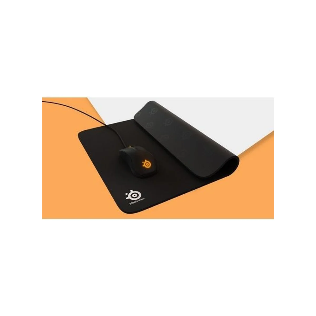 SteelSeries QcK Heavy Gaming Mouse Pad - Black (Cloth Surface, Rubber Base, Heavy Thickness) - 63008 view 3