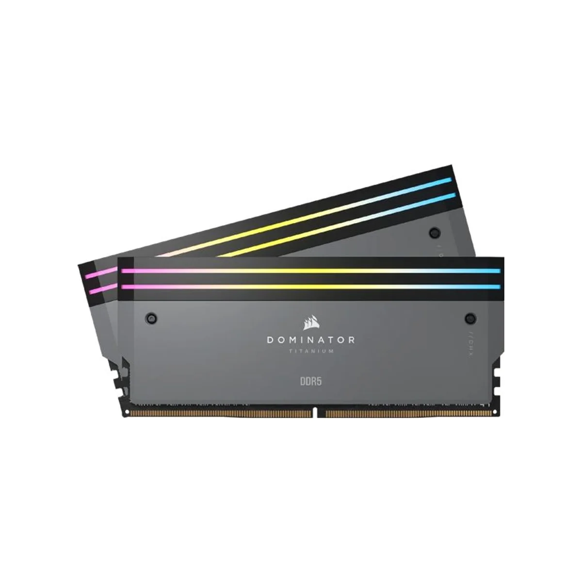 Corsair Dominator Titanium RGB 64 GB (2X32) DDR5 6000MHz RAM Memory (CL30, Grey) – cmp64gx5m2b6000z30 view 5