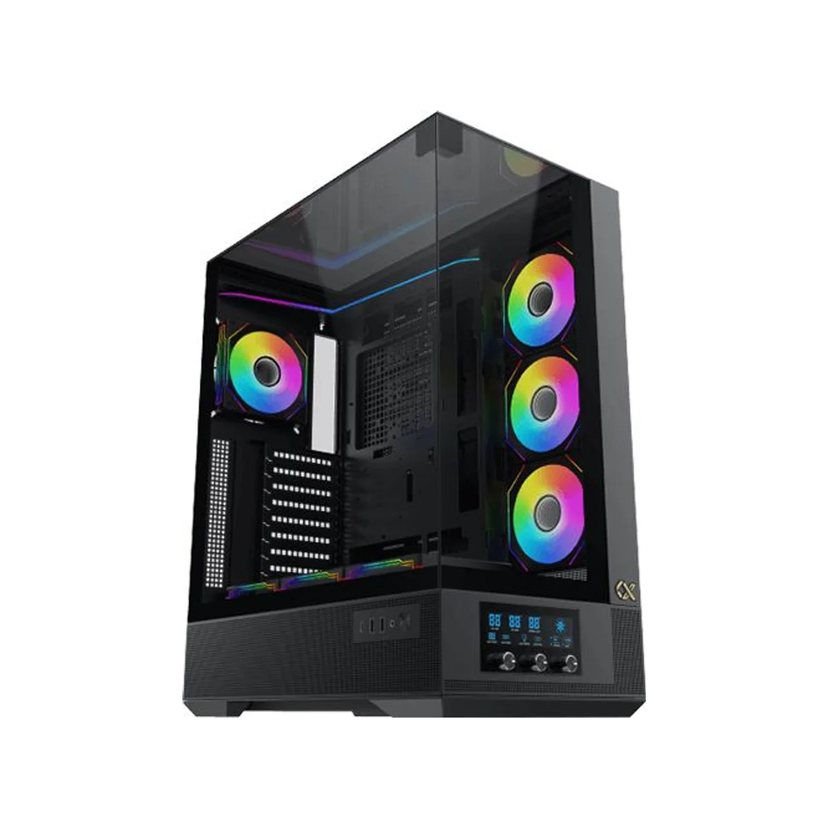 Xigmatek Pro Tempered Glass Vision Full-Tower Gaming Case - Black - EN45158