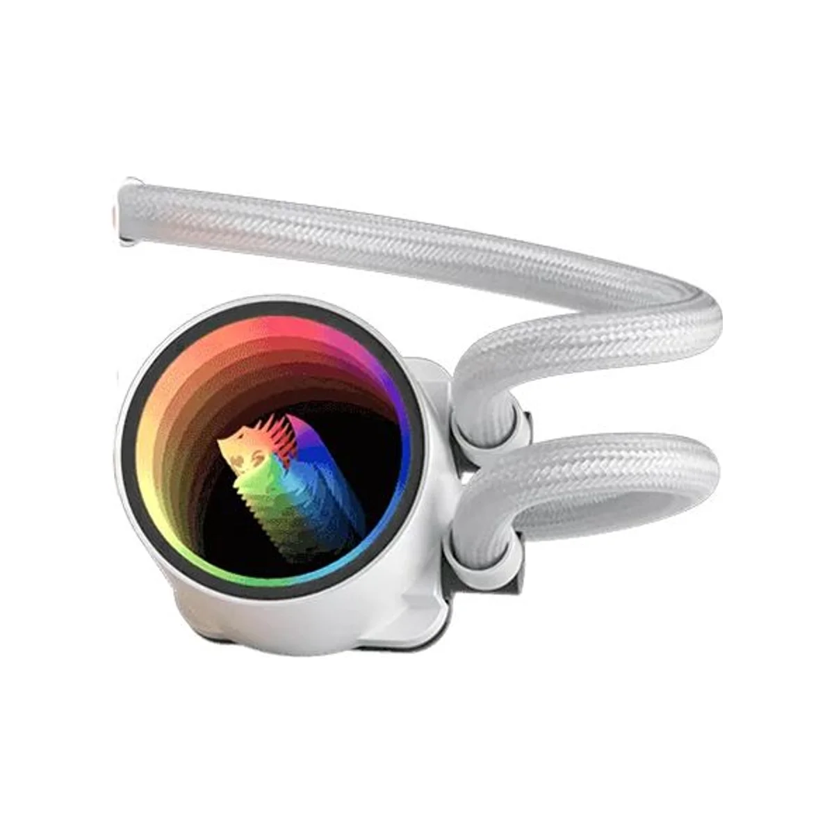 REDRAGON CCW-3013 ARGB AIO 360 CPU Liquid Cooler - White (Infinity Mirror, 2000 RPM Fans, 360mm Radiator) - CCW-3013W view 3