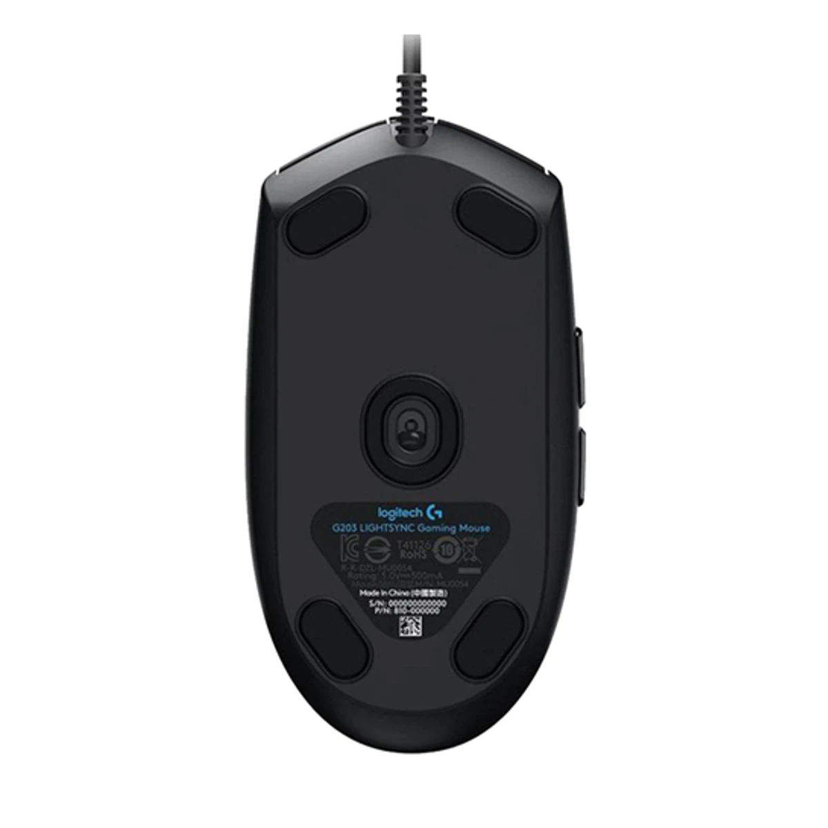 Logitech G G203 LightSync RGB Gaming Mouse (Black) - 6 Buttons, 8000 DPI - 910-005796 view 4