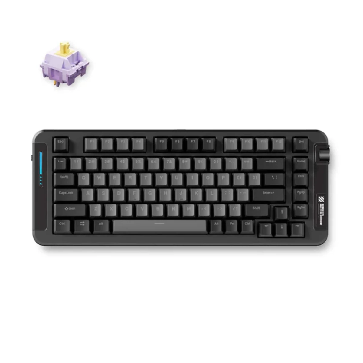 MCHOSE X75 Wireless Gasket Mount Tri-Mode Mechanical Keyboard - Black | MC-X75-1A