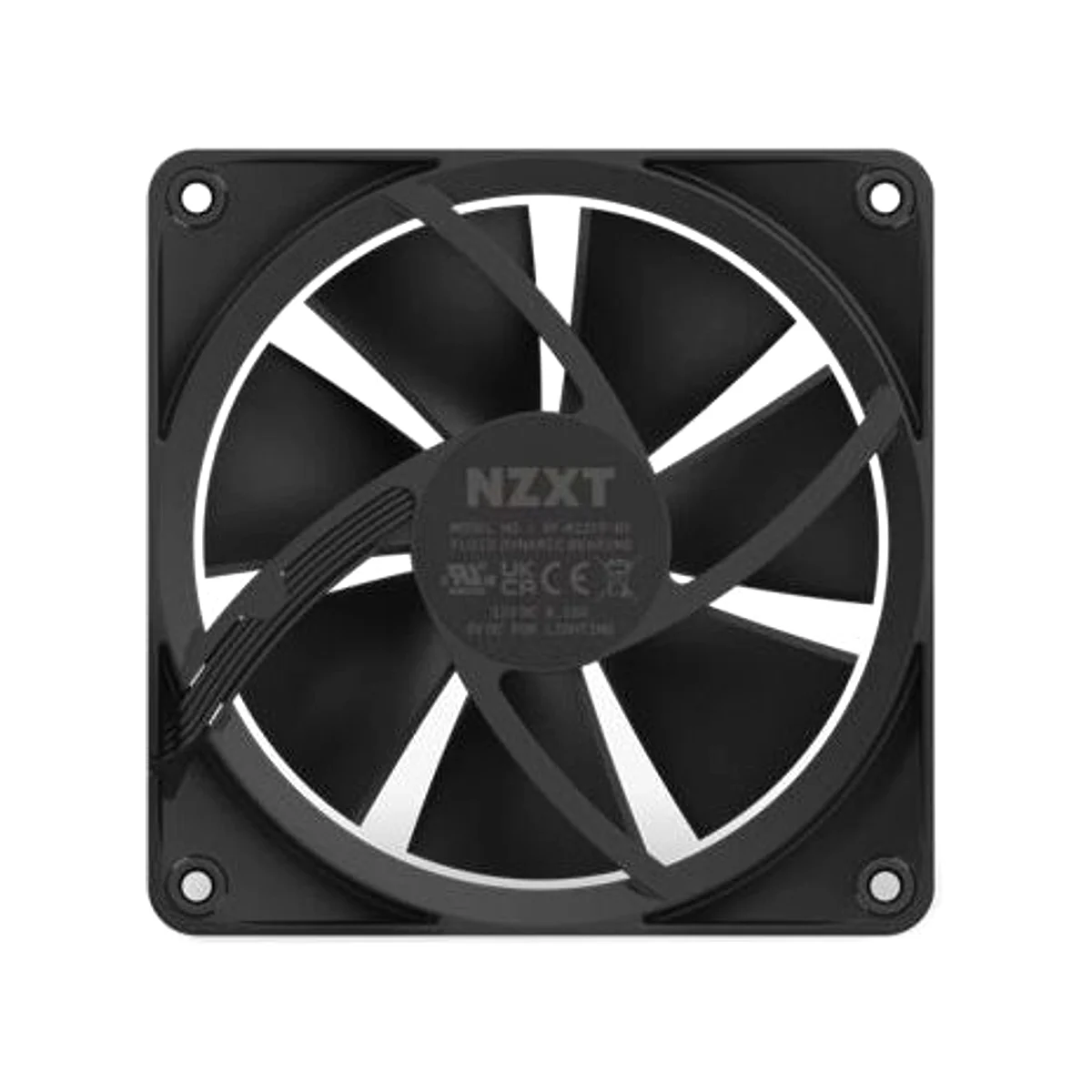 NZXT F140 RGB 140mm RGB Black Single Fan - RF-R14SF-B1 view 4