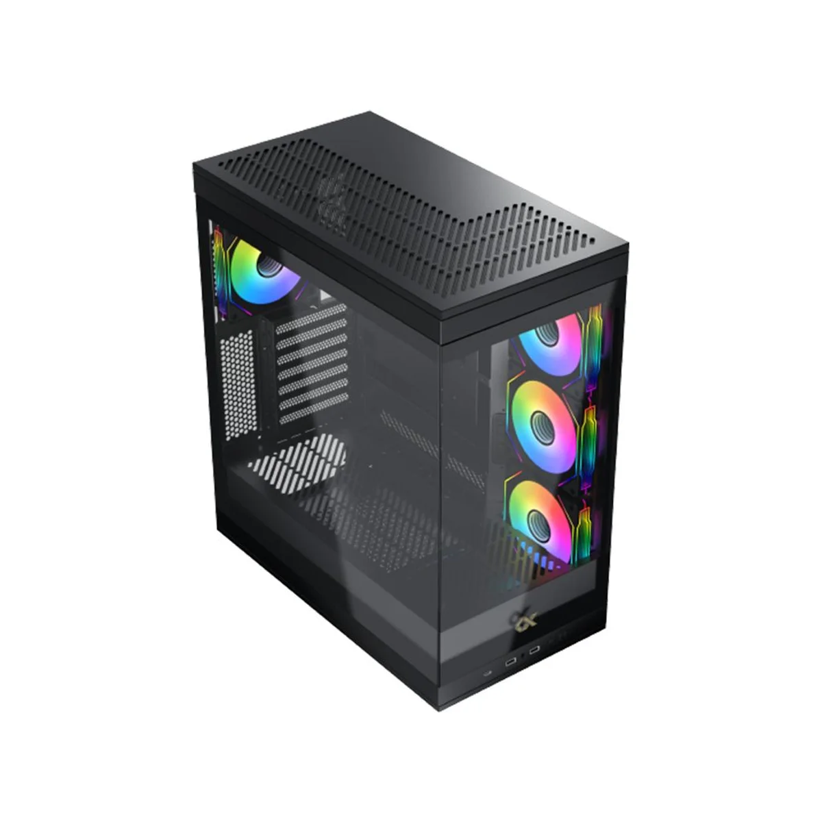 Xigmatek Meta Tempered Glass E-ATX Gaming Case - Black - EN45066 view 2