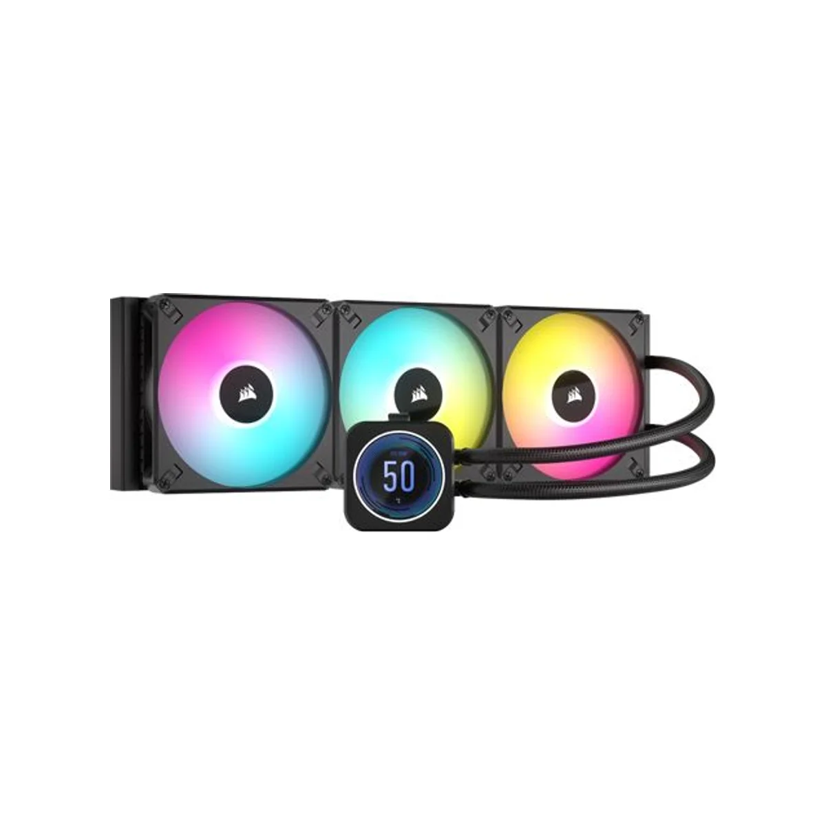 CORSAIR iCUE H170i Elite LCD XT 420mm Liquid CPU Cooler (3x 140mm RGB ELITE Fans, IPS LCD Display) - CW-9060076-WW