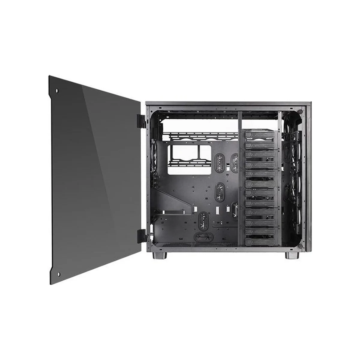 Thermaltake View 91 Tempered Glass RGB E-ATX Gaming Case - Black - CA-1I9-00F1WN-00 view 4