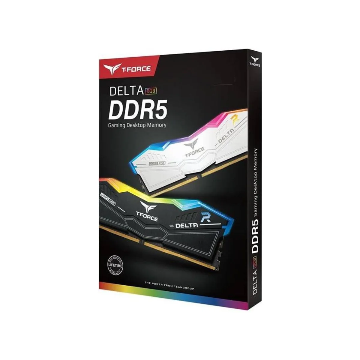 TeamGroup T-Force Delta 64 GB (2X32) DDR5 6000MHz RAM Memory (CL38, RGB, Black) – FF3D564G6000HC38ADC01 view 3