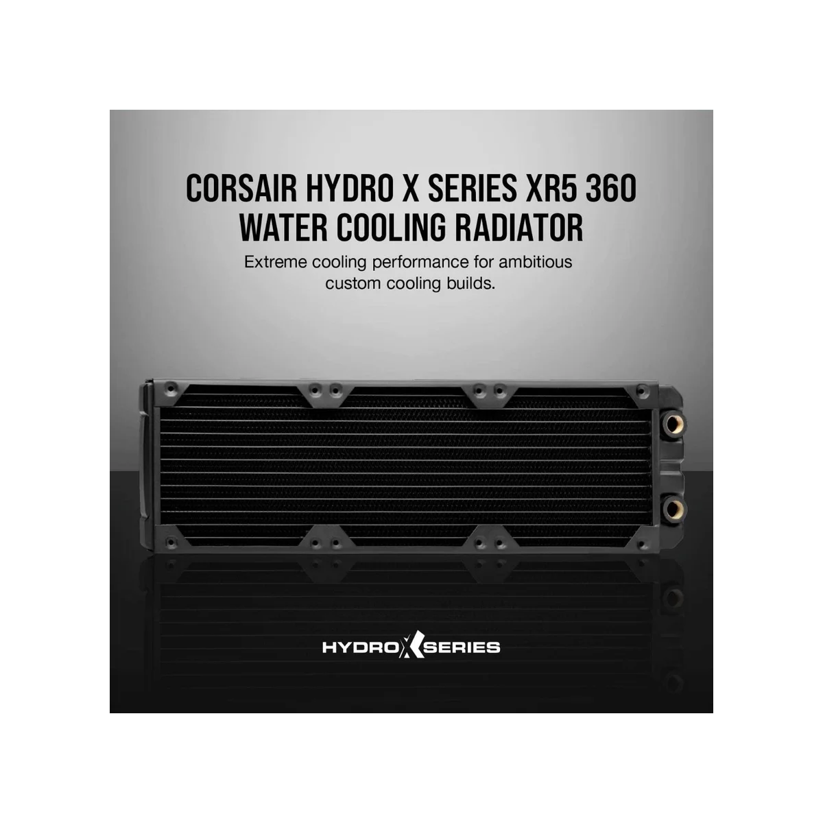 Corsair Hydro X XR5 360mm Water Cooling Radiator (Black, 30mm Thickness, 16 FPI, G1/4'' Ports) - CX-9030003-WW view 6