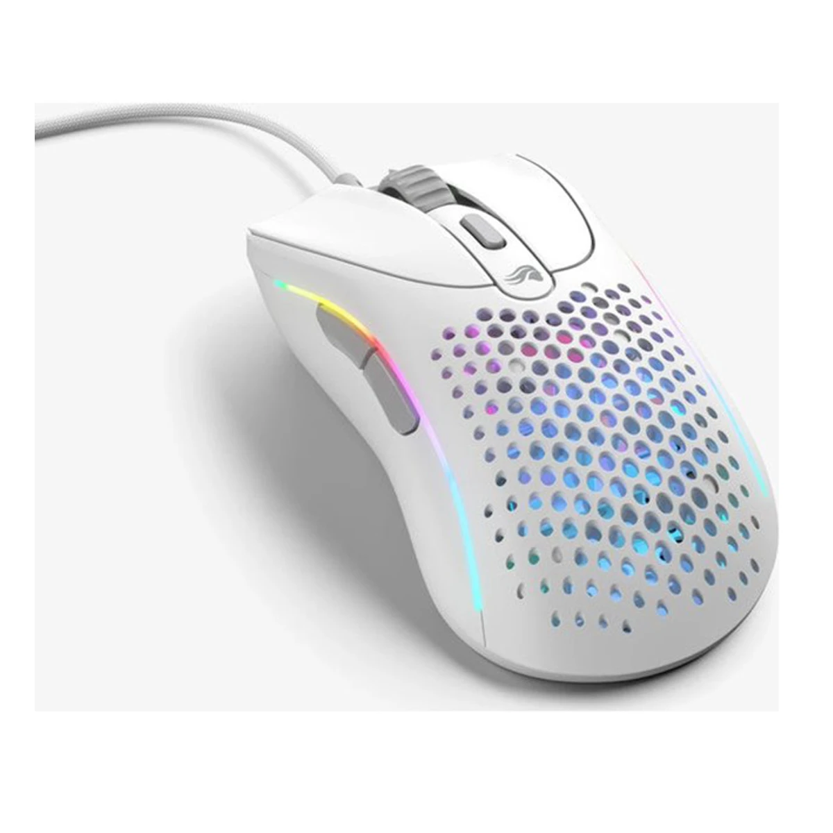 Glorious Model D 2 Wired Optical RGB Gaming Mouse - White (26K DPI, 1000Hz Polling, 80M Clicks) - GLO-MS-DV2-MW view 3