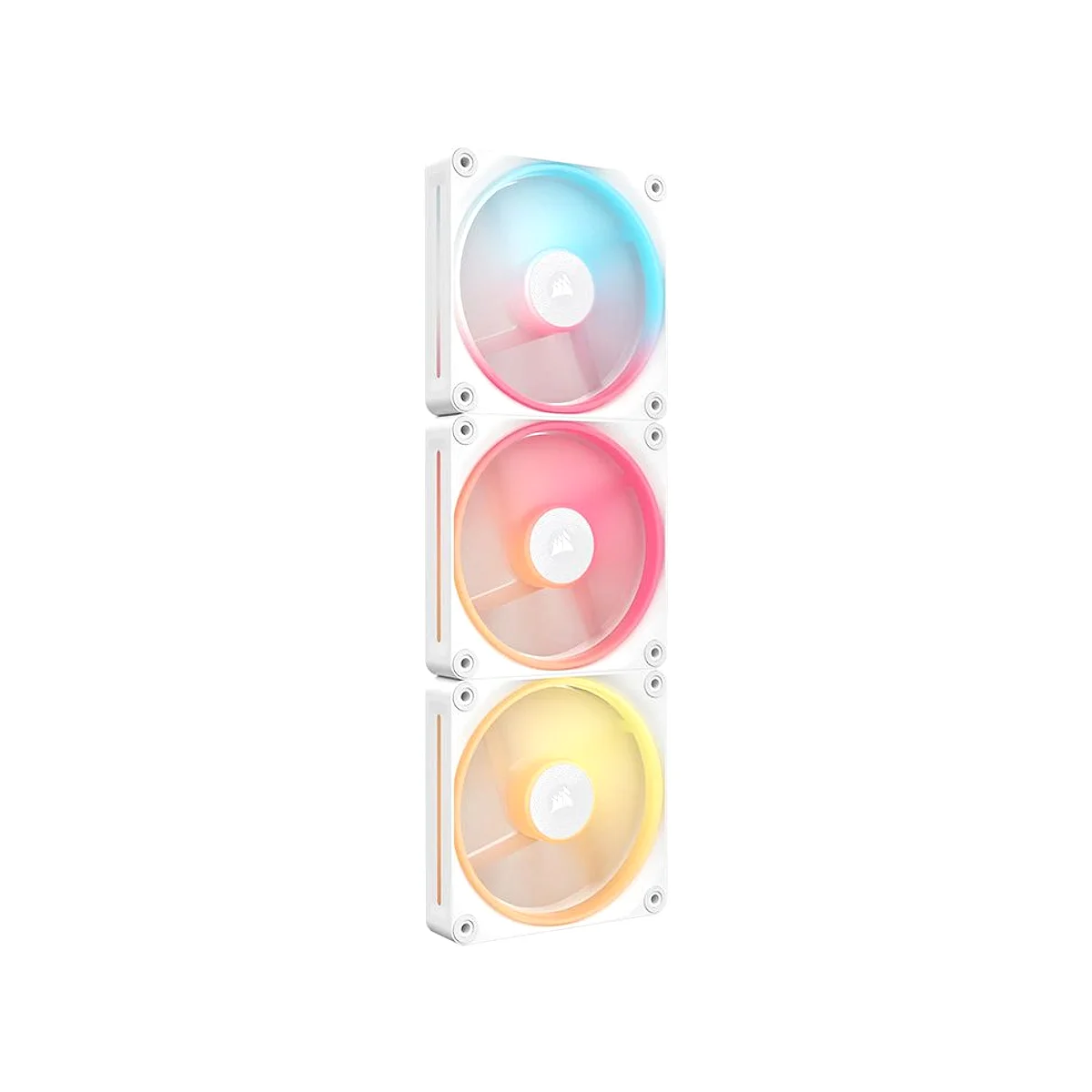 Corsair iCUE LINK LX120-R RGB 120mm PWM Reverse Triple-Pack Fan - White - CO-9051054-WW view 3
