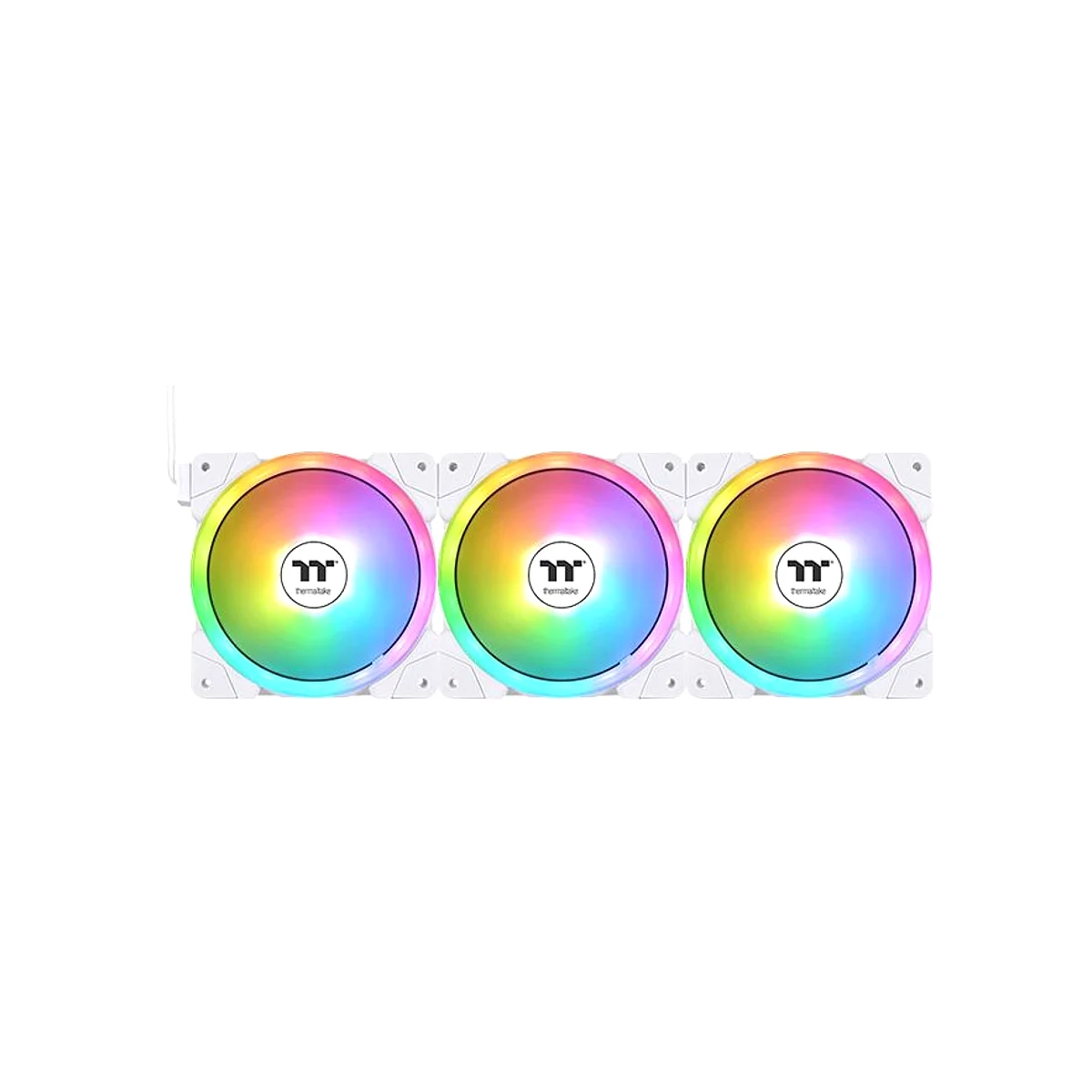 Thermaltake SWAFAN EX12 ARGB Sync PC Cooling Fan TT Premium Edition (3-Fan Pack) - White - CL-F169-PL12SW-A view 2