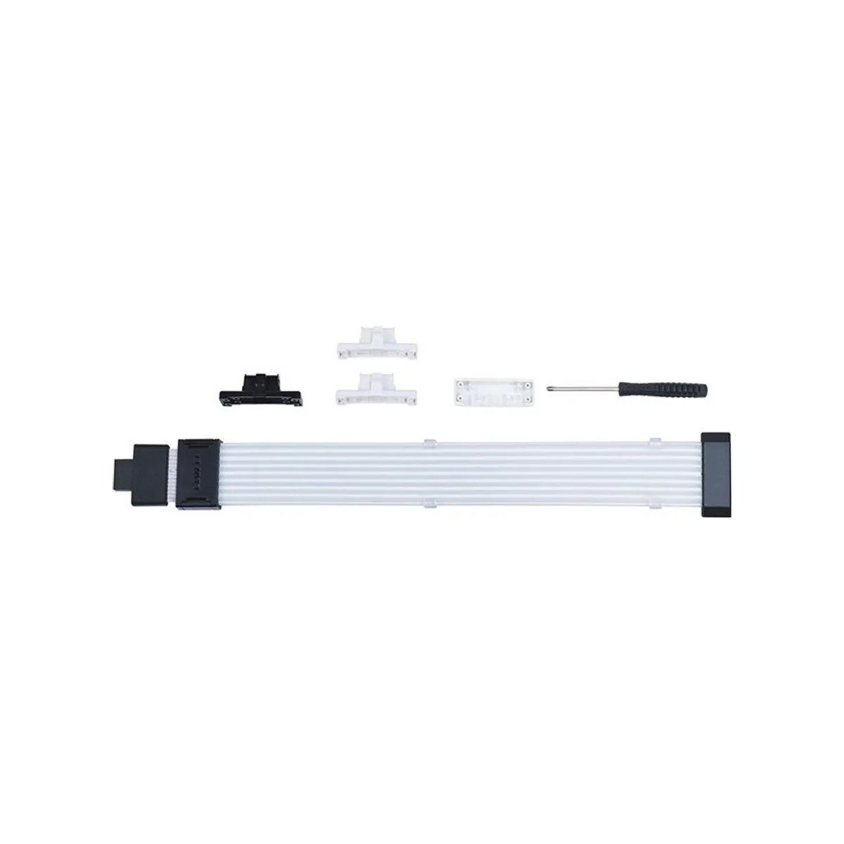 LIAN LI Strimer Wireless 16-8 ARGB GPU 12+4pin Narrow Extension Cable - Black - PW16-81W view 4