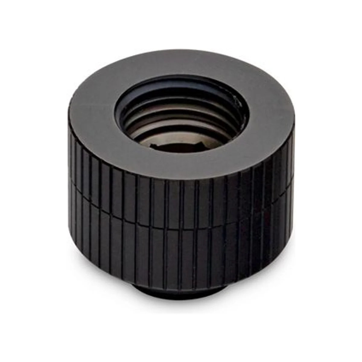 EKWB EK-Quantum Torque Extender Rotary MF 14 - Black (G1/4" Male-Female, 4.5mm Thread, Brass, Satin Black) - 3831109828014