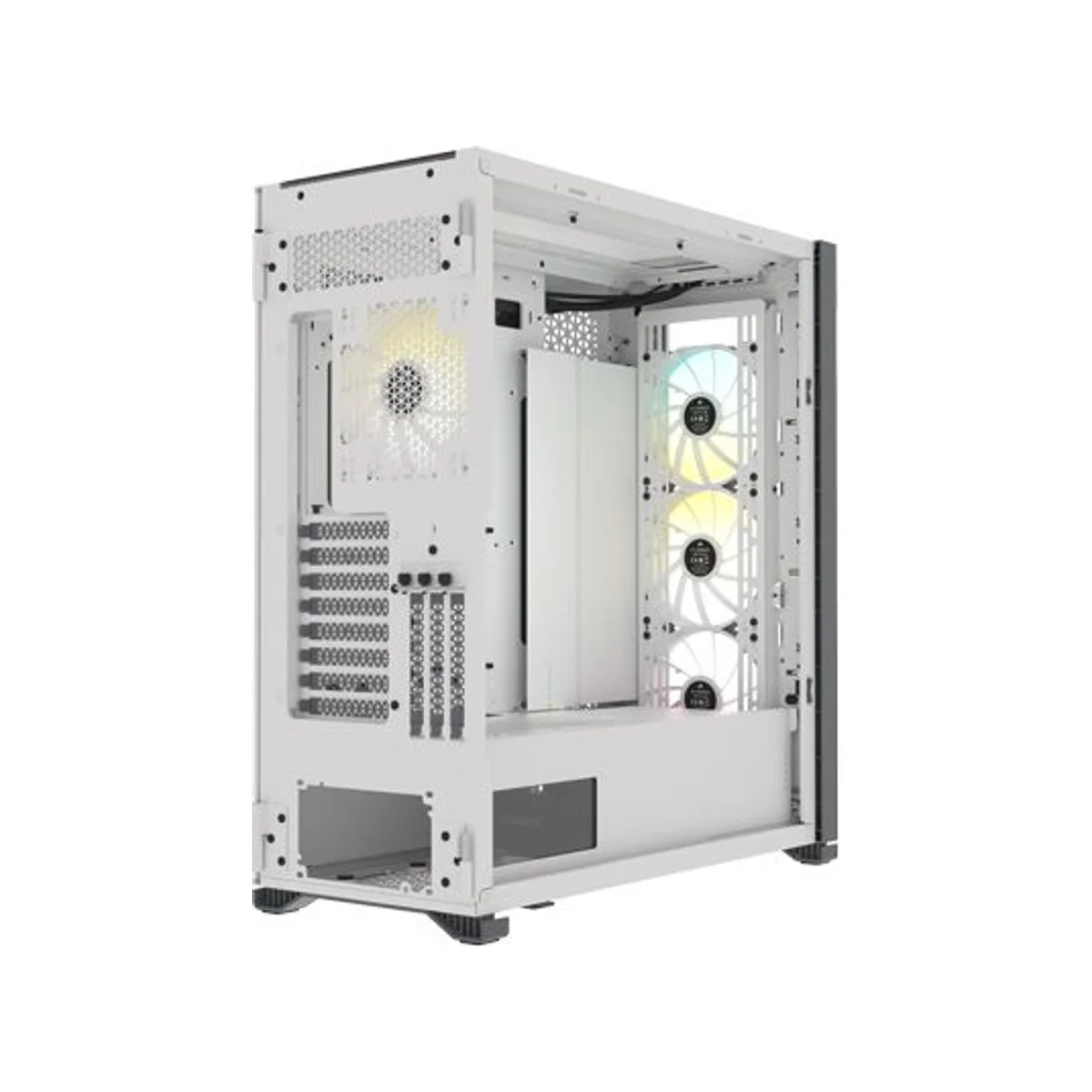 Corsair iCUE 7000X Tempered Glass RGB Full-Tower Gaming Case - White - CC-9011227-WW view 4