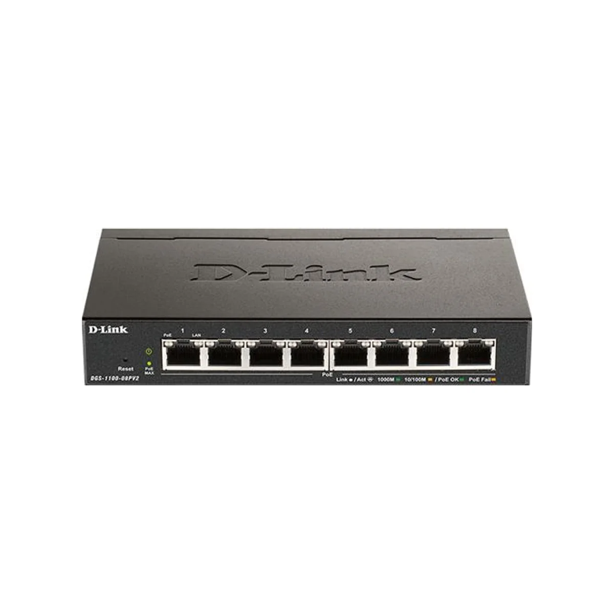 D-LINK 8 Port Gigabit PoE Managed Smart Switch - DGS-1100-08PV2