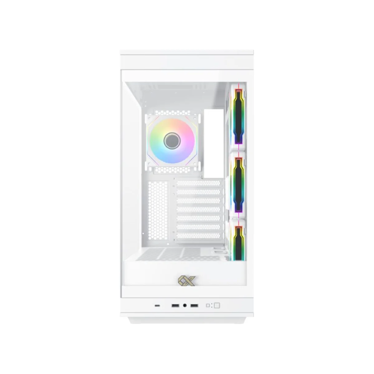 Xigmatek Meta Tempered Glass E-ATX Gaming Case - White - EN45073 view 2