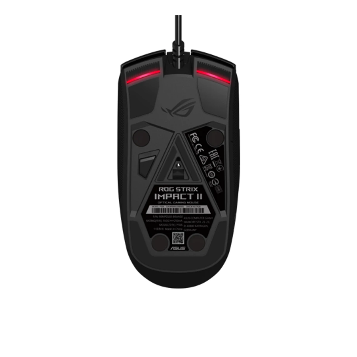 ASUS ROG Strix Impact II Wired Gaming Mouse (Optical, 6200 DPI, Black) - 90MP01E0-B0UA00 view 6