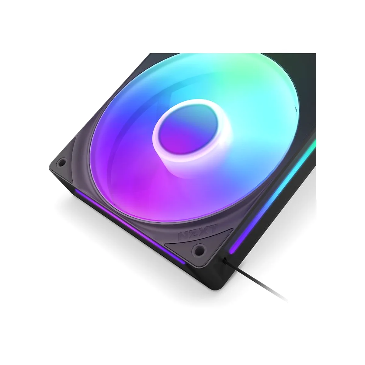 NZXT F360 RGB Core 360mm RGB Computer Case Fan - Black - RF-U36HF-B1 view 4