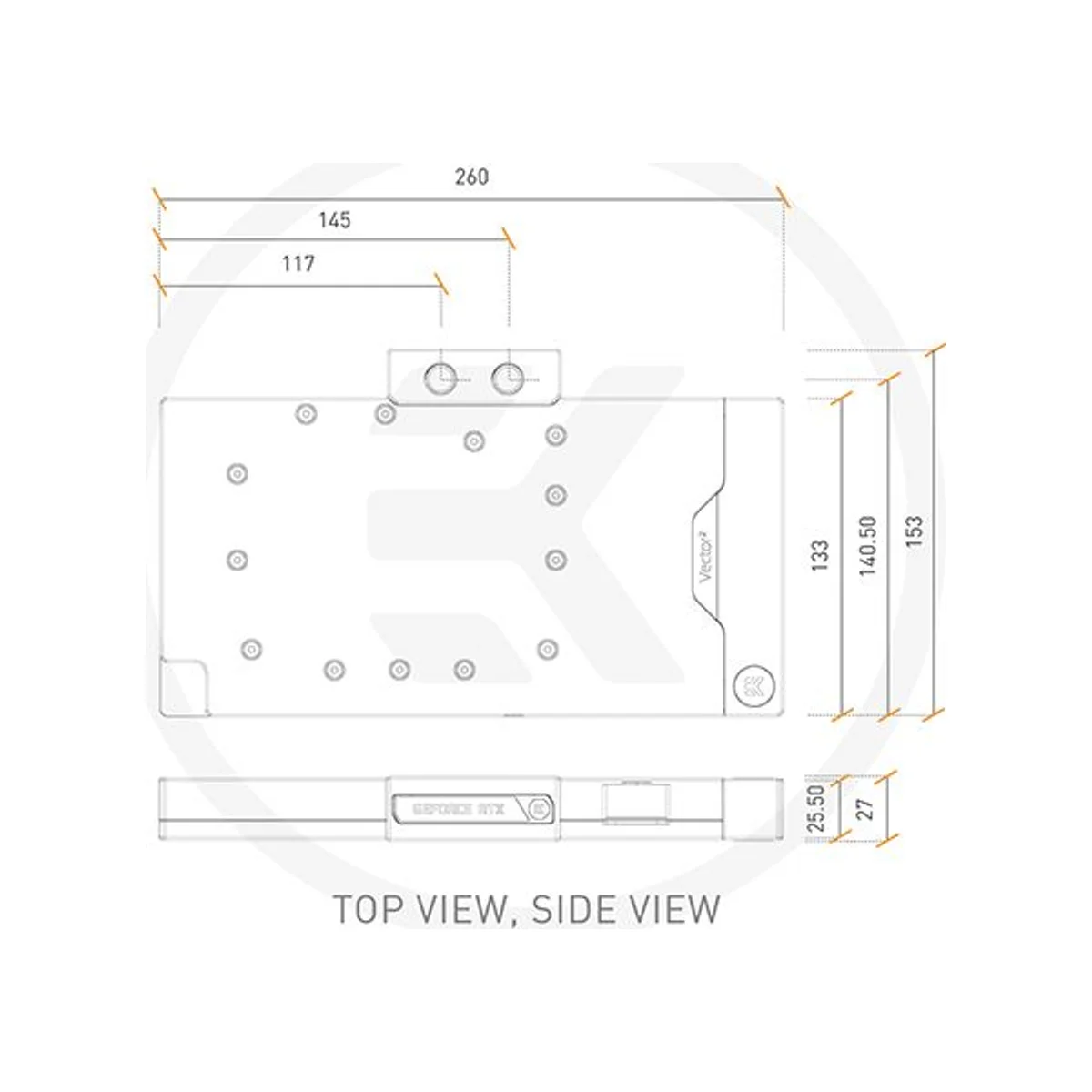 EKWB EK-Quantum Vector² Strix/TUF RTX 4090 D-RGB - White GPU Water Block - 3831109906699 view 3