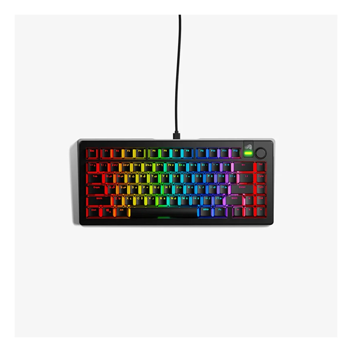 Glorious GMMK 3 Prebuilt 75% Arabic Mechanical Gaming Keyboard - Black | GMMK3-75-FOX-W-B-AR