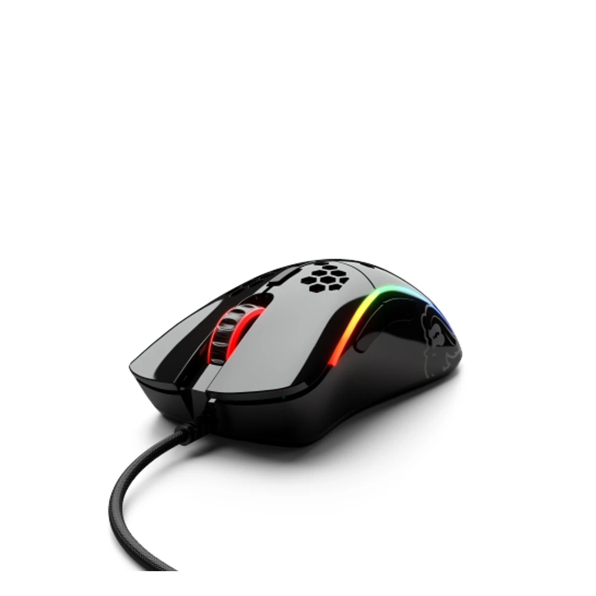 Glorious Model D Minus Gaming Mouse - Glossy Black (Pixart PMW-3360, Omron 20M, 6 Buttons, 62g) - GLO-MS-DM-GB view 2