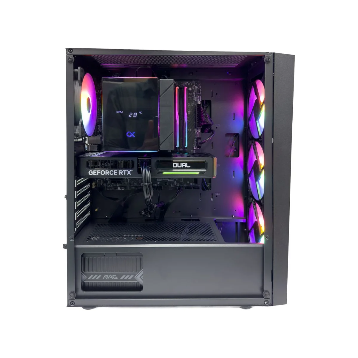 School-End Gaming PC (Core i5-14400F, 32 GB DDR5 RAM, RTX 5060 8GB GPU) - School-End_Gaming_PC view 3
