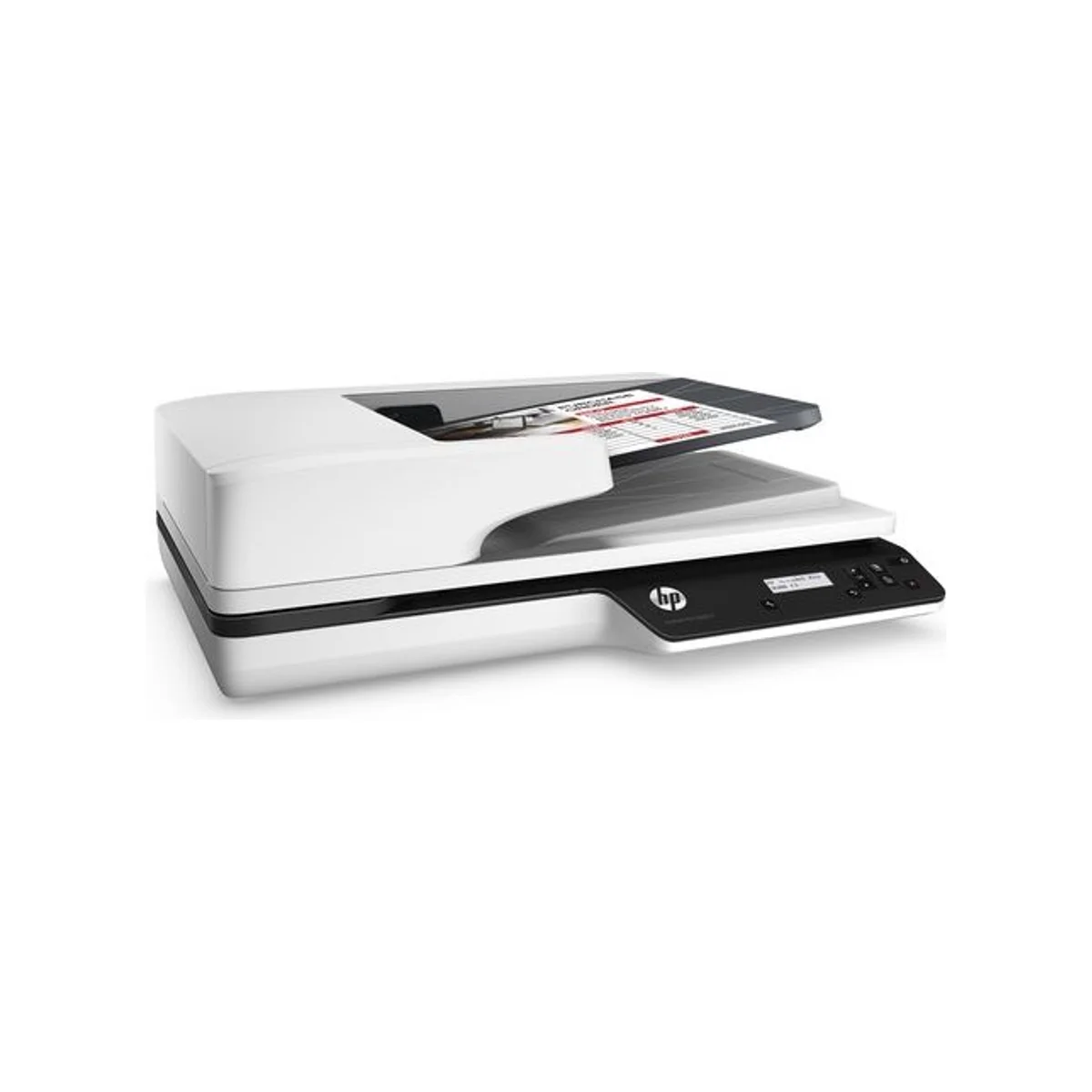 HP ScanJet Pro 3500 f1 Flatbed General Office Scanner - White (Scan Quality: 1200 dpi, Performance: 25 ppm / 50 ipm, Connectivity: USB 3.0) - L2741A view 3