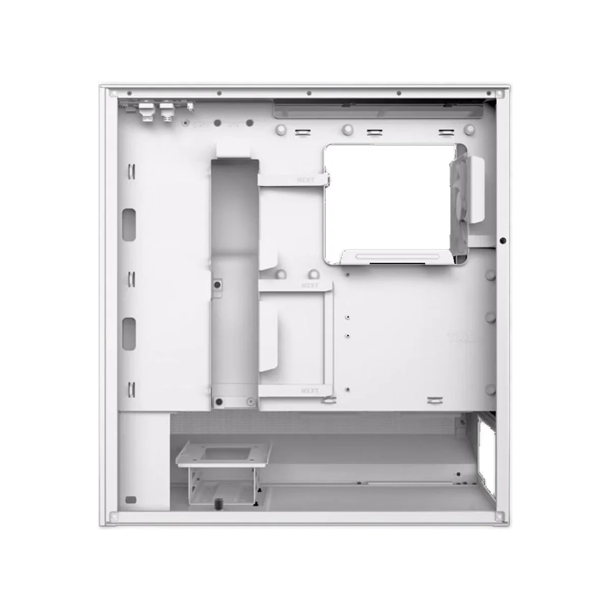 NZXT H5 Flow RGB ATX Compact Mid Tower Airflow Gaming Case – White - CC-H52FW-R1 view 3
