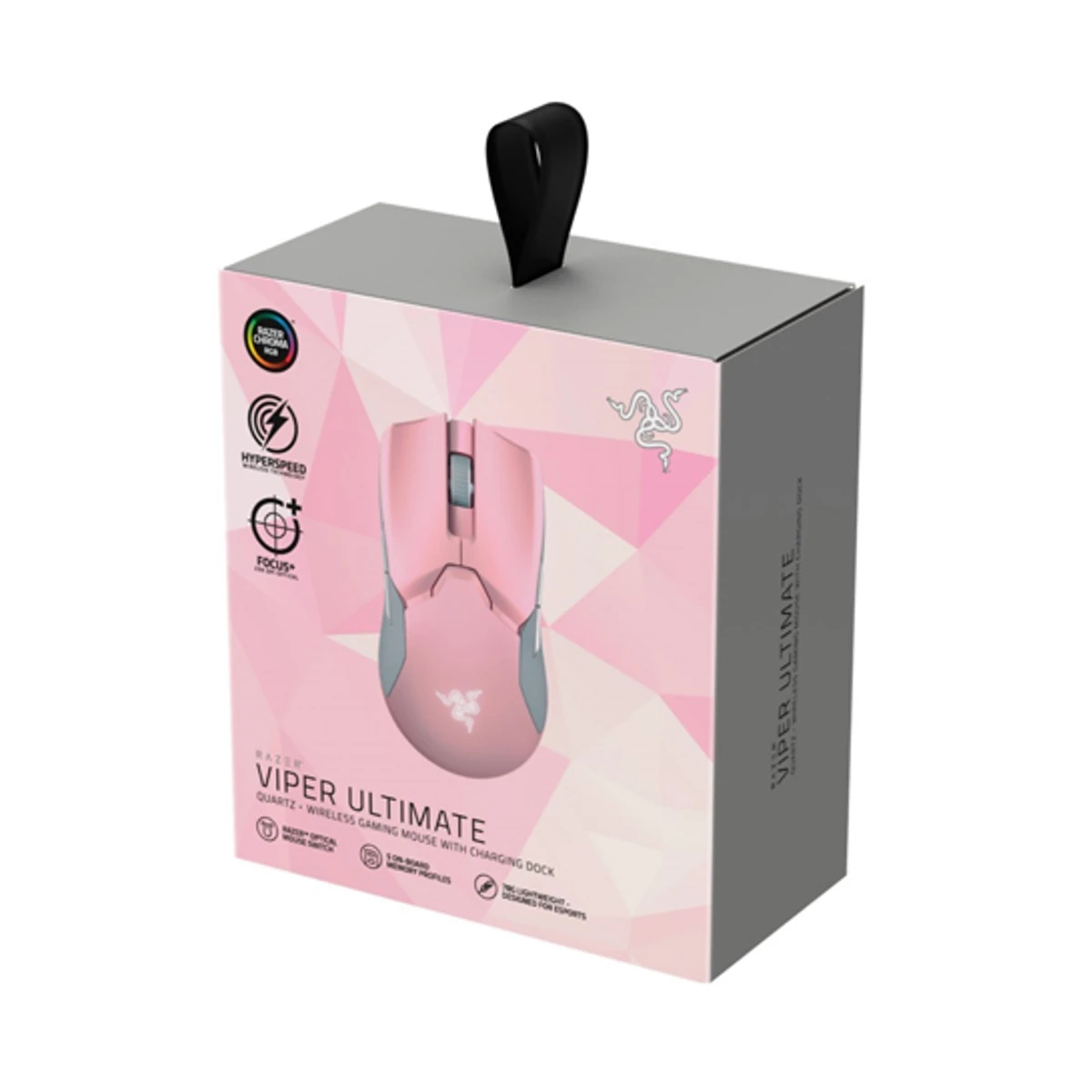 Razer Viper Ultimate Wireless Gaming Mouse (Quartz Pink, 20K DPI, 70 Hrs Battery) - RZ01-03050300-R3M1 view 4