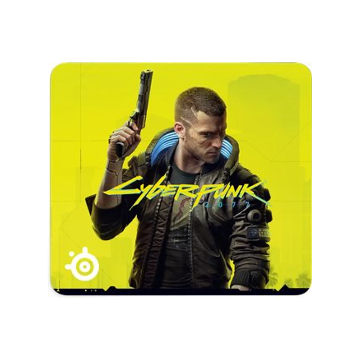 SteelSeries QCK Cyberpunk 2077 Edition Gaming Mouse Pad - Large (Micro-Woven Cloth, Low/High CPI Optimized, Durable) - SS-QCK-CP2077-63407