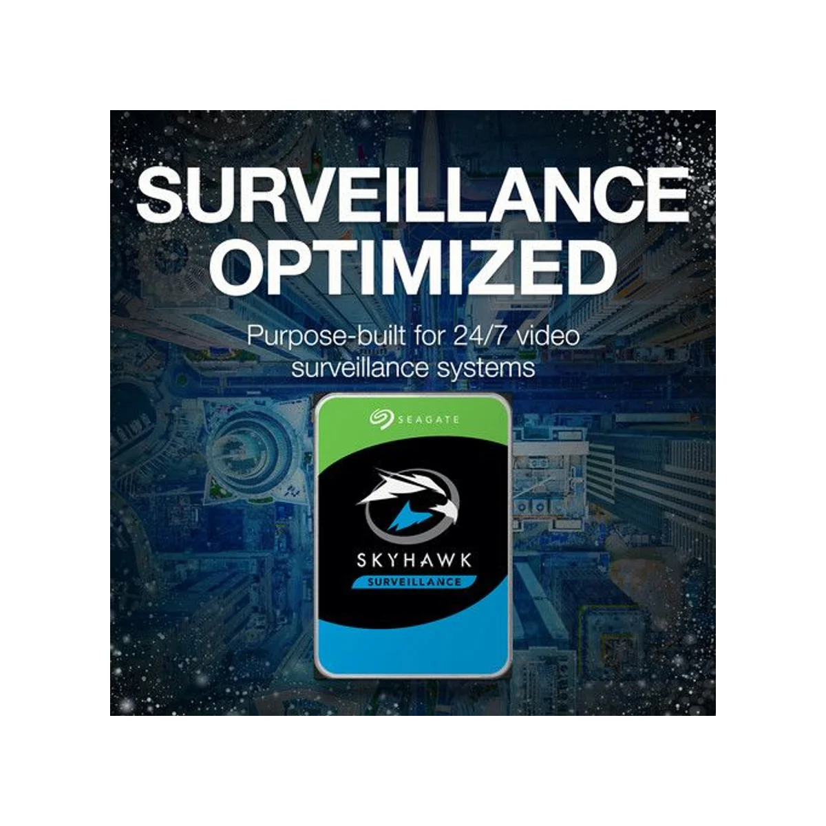 Seagate SkyHawk 2TB 7200RPM 64MB Cache SATA III 3.5" Surveillance HDD – ST2000VX008 view 3
