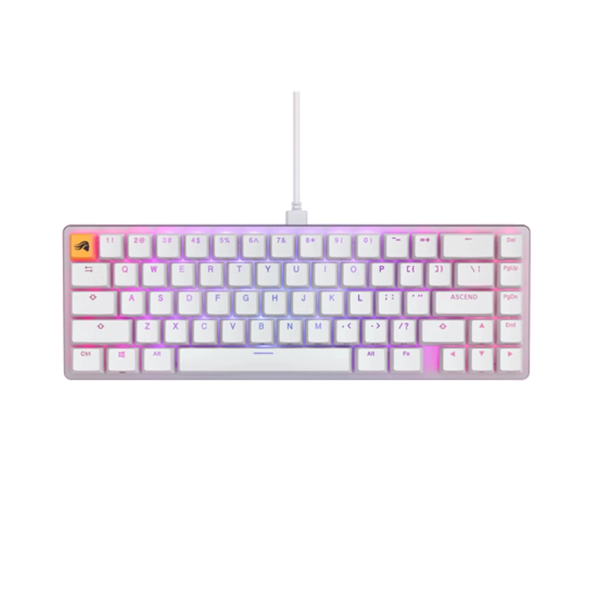 Glorious GMMK 2 65% Fox Switches Mechanical Keyboard - White | GLO-GMMK2-65-FOX-W